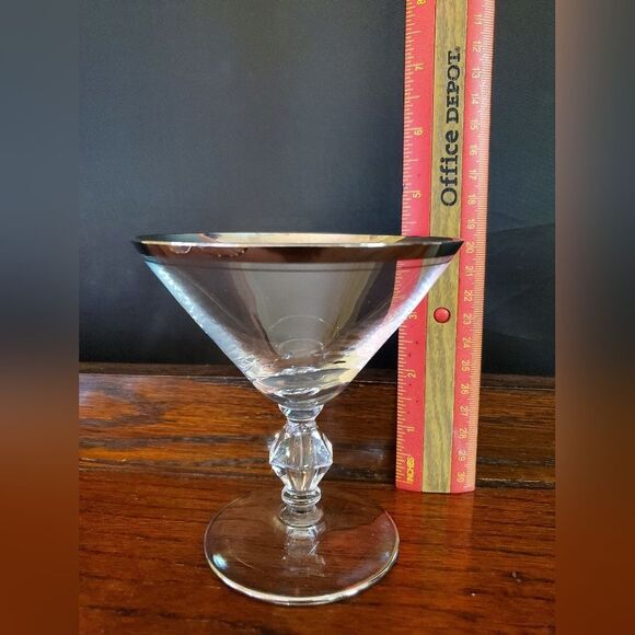 MCM 1960's era Brookmere Glastonbury Lotus Cocktail Sherbet Glasses 4.5" tall - Picture 7 of 8